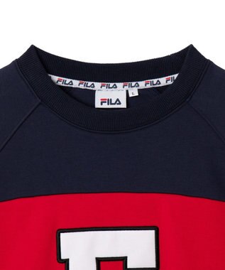 WEGO 【ユニセックス着用ITEM】別注FILAパネル切替プルオーバー レッドその他