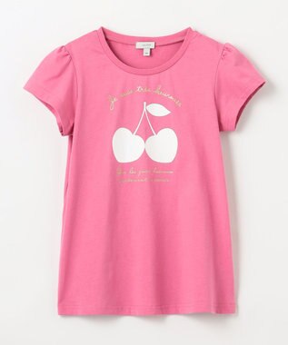 ANY KIDS 【水で色が変わる】接触冷感 しろくま ミラクルプリント Tシャツ ピンク