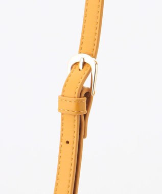 LA BAGAGERIE シープレザー ギャザーハンドル2wayラウンドトートバッグ マスタード