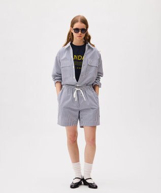 LENO LONDON STRIPE WORK SHIRTS / ロンドンストライプワークシャツ BLUE STRIPE