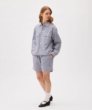 LENO LONDON STRIPE WORK SHIRTS / ロンドンストライプワークシャツ BLUE STRIPE