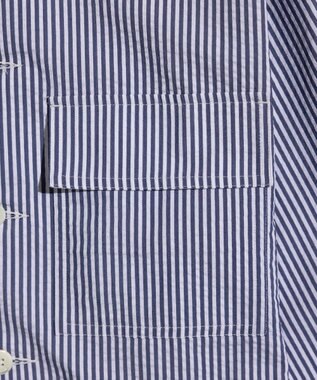 LENO LONDON STRIPE WORK SHIRTS / ロンドンストライプワークシャツ BLUE STRIPE