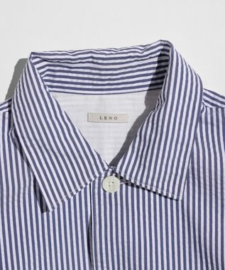 LENO LONDON STRIPE WORK SHIRTS / ロンドンストライプワークシャツ BLUE STRIPE