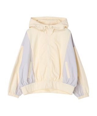 earth music&ecology コクーンギャザー切替ブルゾン Ivory