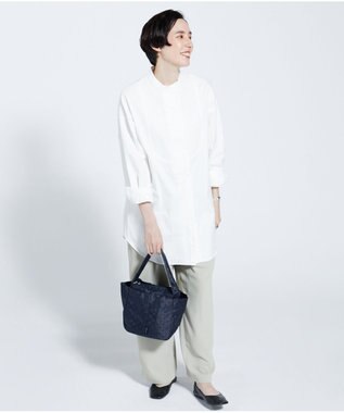 Y'SACCS 【Y’SACCS vous et】ドットジャカードトート Sサイズ ネイビー