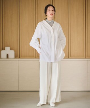 #Newans 【ANSWER for アクセサリーLOVER】ロングスリットワイドパンツ ホワイト系