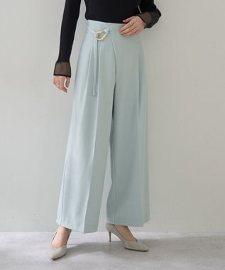 YECCA VECCA メタルベルトワイドパンツ