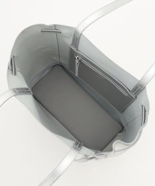 J.PRESS LADIES 【A4サイズ収納可】レザー トート バッグ シルバー系