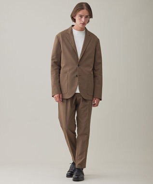 UNFILO MENS フレキシブルウェア テーラードジャケット [23年秋冬商品] ブラウン