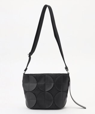 Y'SACCS サークルパッチショルダーバッグ ブラック