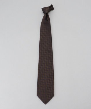 GOTAIRIKU GOTAIRIKU別注【日本製】シルク ネクタイ_総柄 ダークブラウン系8