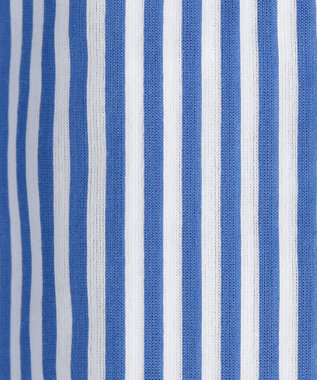 UNFILO シアークロップドシャツ ブルーストライプ