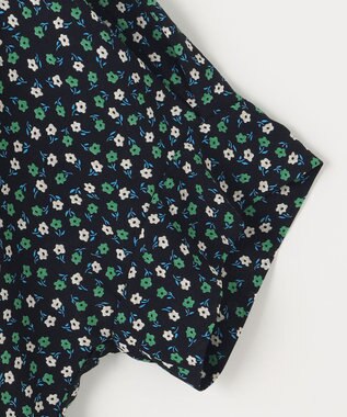 組曲 【洗える】プティフラワージョーゼットシフォン ブラウス グリーン系5