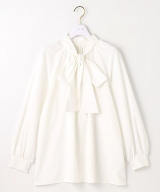 ANY SIS 【優木まおみさんコラボ】秒映えセレモニー ブラウス × ジャンパースカート オフ×ネイビー