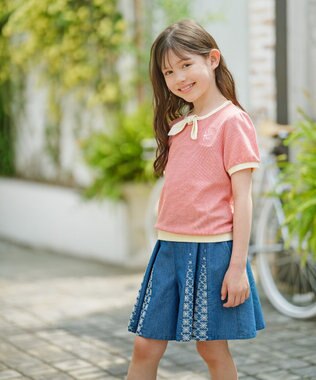 組曲 KIDS 【110-140㎝】マリンカノコ Tシャツ レッド