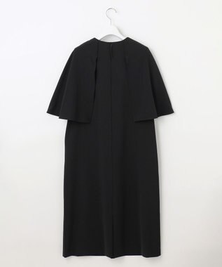 自由区 L 【カタログ掲載・洗える】ドレープスリーブ ワンピース ブラック