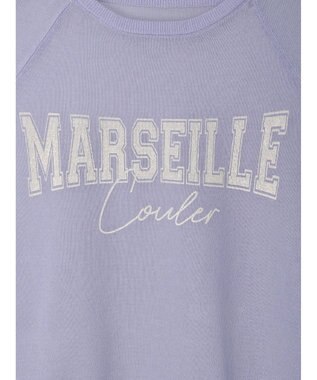 Green Parks シアーロゴニットプルオーバー Blue