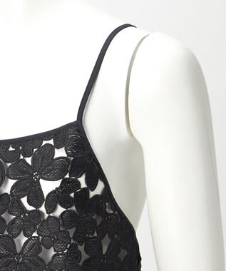 23区 【GOLD LABEL】エンブロイダリーレース キャミソール ブラック系