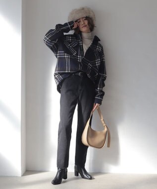 WEGO 【WEB限定/25年秋冬新作/洗濯OK/毛玉レス】タートルネックニット ベージュ