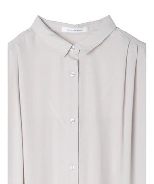 AMERICAN HOLIC ジョーゼットバックプリーツワンピース Light Gray