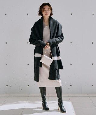 ICB ストレッチロングブーツ ブラック系