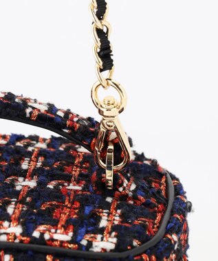 TOCCA 【ヨンアさんコラボ】PILA VANITY BAG ヴァニティ バッグ レッドツイード系