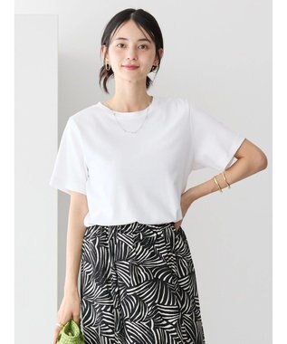 AMERICAN HOLIC キレイＣＯＴＴＯＮクルーネックカットプルオーバー Off White