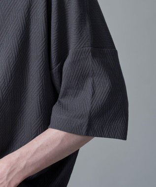 WEGO フクレジャガードフェイクレイヤードT（SS） ブラック中濃色