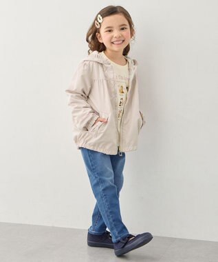 ANY KIDS 【洗濯機可能】ときめきストレッチ ネコパンツ インディゴ