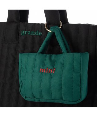 UNBILLION カシュカシュ cachecache / ビッグキルト刺繍親子トートバッグ ブラック