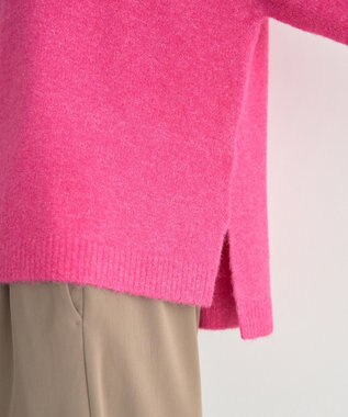 YECCA VECCA Vネックルーズニット Pink