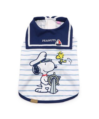 PET PARADISE スヌーピー 接触冷感 セーラー タンクトップ 【小型犬】 紺（ネイビー・インディゴ）