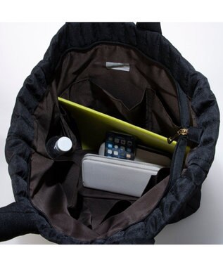 UNBILLION カシュカシュ cachecache / ビッグキルト刺繍親子トートバッグ ブラック