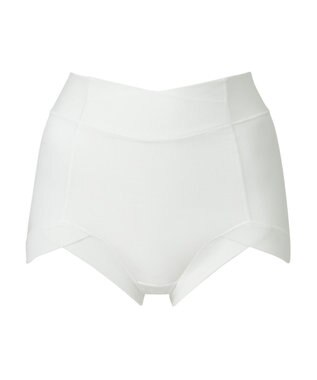 BRADELIS New York 【BRADELIS NewYork peace】　綿混楽々ハイウエストショーツ オフホワイト