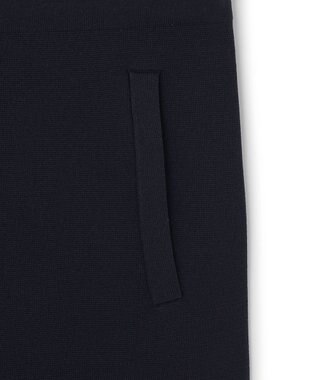 UNFILO BEAUTY FORM KNIT ZIPジレ ネイビー