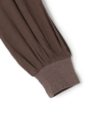 UNFILO シアーシャツ カーディガン ブラウン