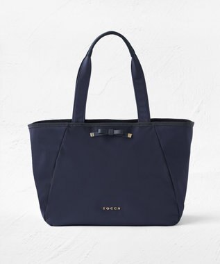 TOCCA 【A4サイズ対応・撥水】JOLIE KNOT NYLONTOTE トートバッグ ネイビー系