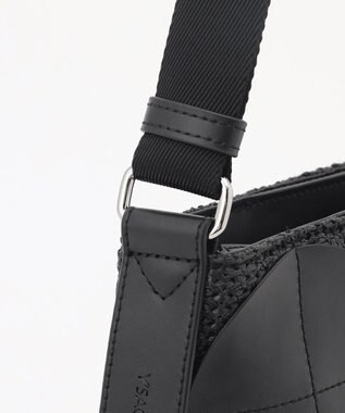 Y'SACCS サークルパッチショルダーバッグ ブラック