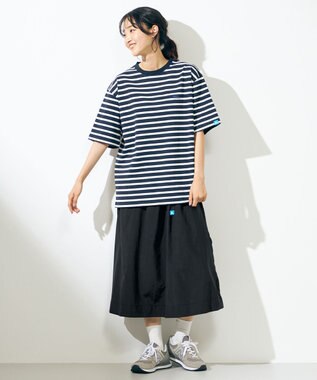 SHARE PARK MENS 【UNISEX】UVカット ボーダーロゴTシャツ ブラック