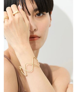 AMERICAN HOLIC ブラスワイヤーバングル Gold