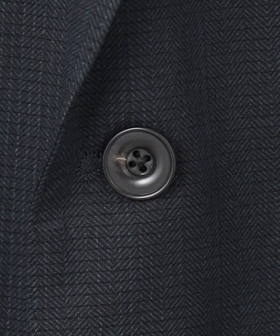 GOTAIRIKU 圧倒的清涼感・８つの夏機能【接触冷感/通気性/軽量/撥水…等】クールドッツ セットアップジャケット_ヘリンボーンプリント（25年モデル） ネイビー_ヘリンボーン柄