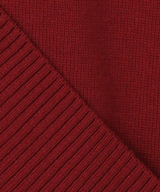 23区 【前後着用可能】コットンカシミヤ ニット ダークレッド