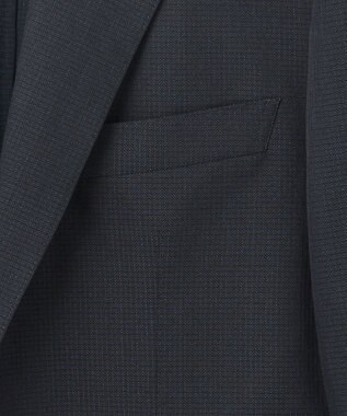 GOTAIRIKU 圧倒的清涼感・８つの夏機能【接触冷感/通気性/軽量/撥水…等】クールドッツ セットアップジャケット_ヘリンボーンプリント（25年モデル） ネイビー_ヘリンボーン柄