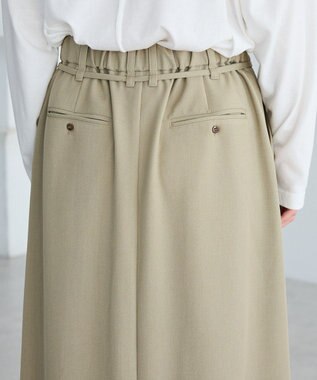 CRAFT STANDARD BOUTIQUE フロントタックロングスカート Light Khaki