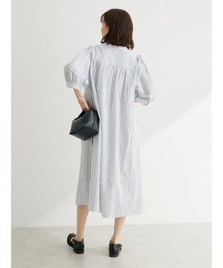 Green Parks Ｉ　切替ロングシャツワンピース Stripe