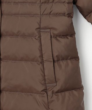 ANY SIS S 【2WAY】シルキータフタロング ダウン ブラウン