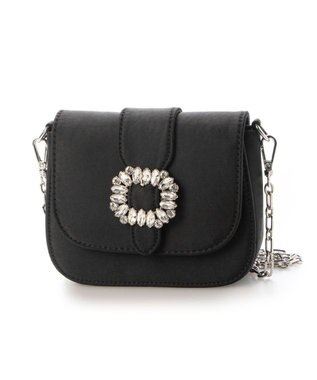 UNBILLION カシュカシュ cachecache / ビジューバックルチェーンショルダー ブラック