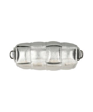 INTER-CHAUSSURES 【ANDREA CARDONE】イントレチャートレザーショルダーバッグ シルバー