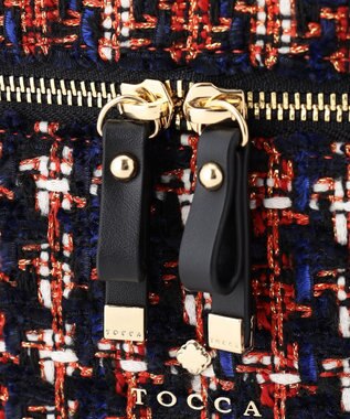 TOCCA 【ヨンアさんコラボ】PILA VANITY BAG ヴァニティ バッグ レッドツイード系