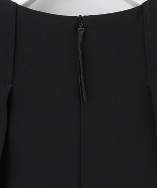 自由区 【カタログ掲載・洗える】ドレープスリーブ ワンピース ブラック